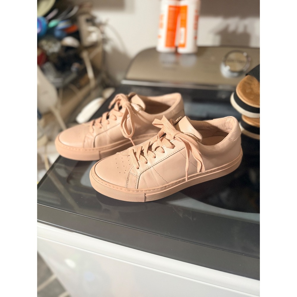 GREATS Royale Sneakers Women 7.5 Blush Pink Good Italian Leather Low Top